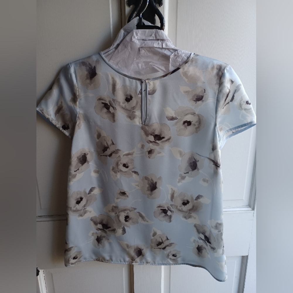 Armani Collezioni Silk Floral Top